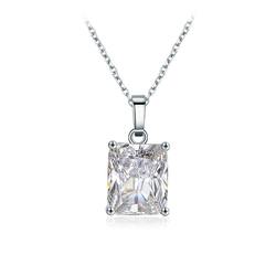 Square Cut Crystal Necklace
