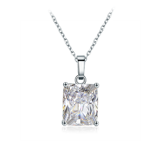Square Cut Crystal Necklace*